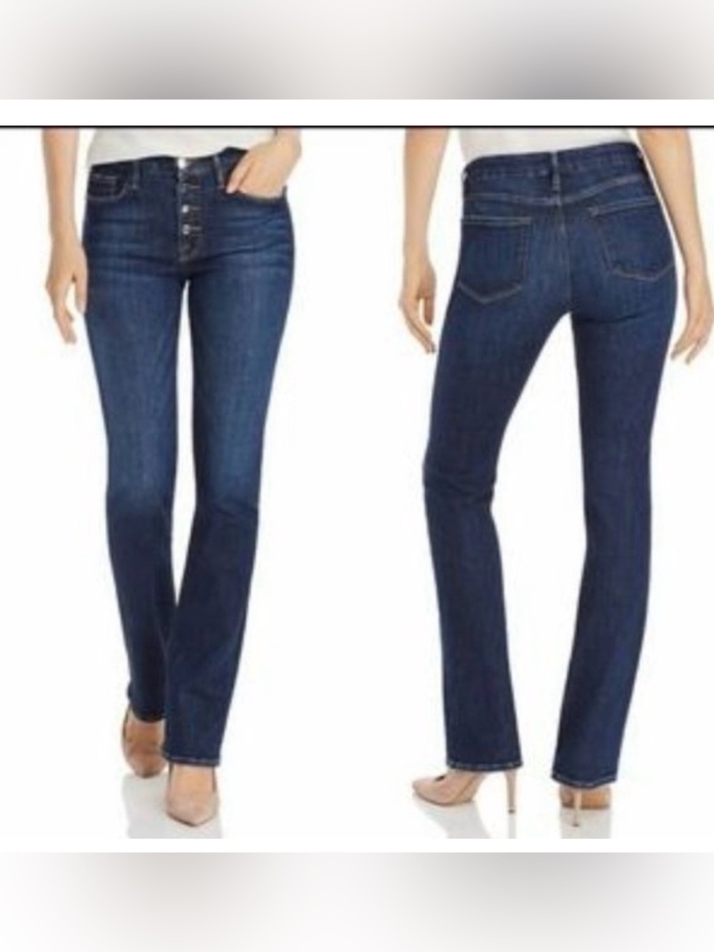Frame Le Mini Boot Button Fly Jeans size 28